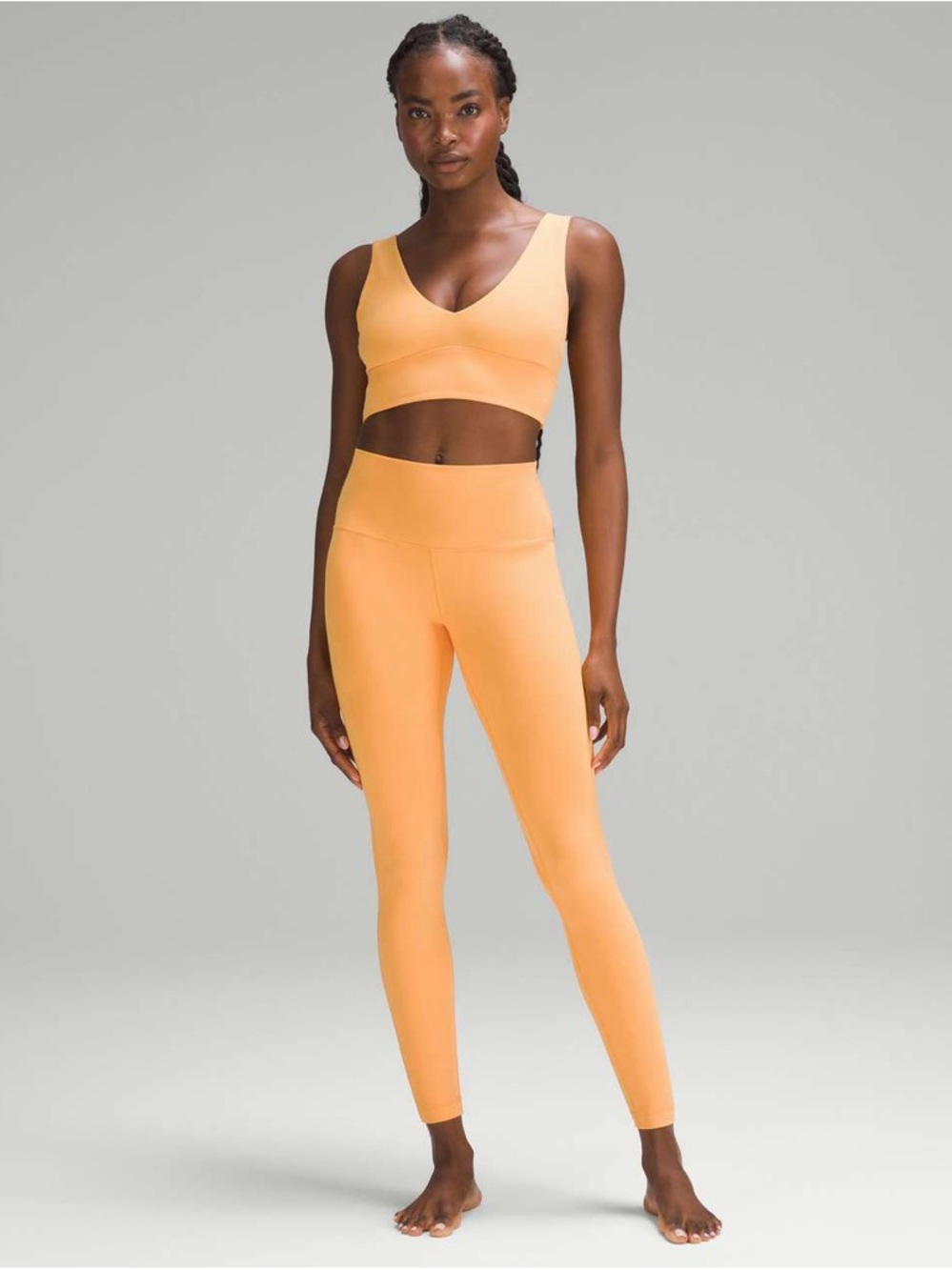 Lululemon Mango Dream Leggings and Sports Bra